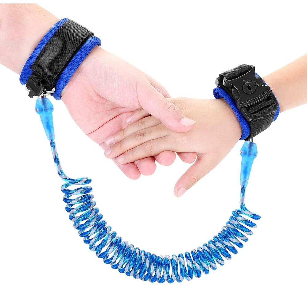 Reflective Anti Lost Wrist Link, Baby Leash, Hand Holder Strap- Blue